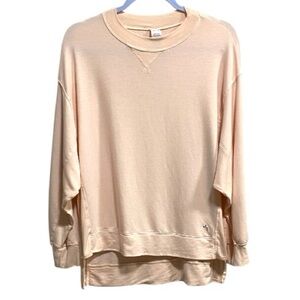 JoyLab Blush Pink Modal Blend High‎ Low Oversized Top XS